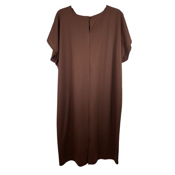 Vintage Style Brown Dress & Zebra Print Open Cardigan Set Womens Size B2 - Picture 7 of 10